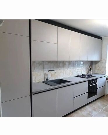 Sifarişlə mətbəx mebeli: Sifarişlə mətbəx dəsti, MDF, Kredit var, Pulsuz çatdırılma, Rayonlara çatdırılma — 11