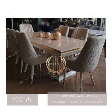 Masa və oturacaq dəstləri: Qonaq otağı üçün, Yeni, 6 stul lalafo.az -da Masa və oturacaq dəstləri: Qonaq otağı üçün, Yeni, 6 stul