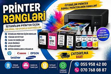 ev süpürgesi: Printer rəngləri və kartriclər – istənilən printer üçün orijinal və — 1