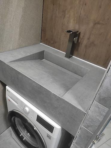 Раковины для ванной: Раковина для ванной, Особенности: Под камень, Материал: Искусственный камень — 15