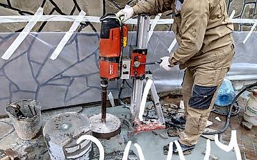 кирпичный: Алмазное бурение отверстий в бетоне, железобетоне, кирпиче — 1
