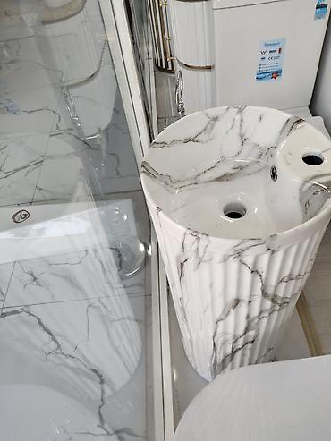 canaqlar: Məhsul: Döşəməüstü dayanan lavabo (stelajlı “pedestal sink”) Təsvir — 3