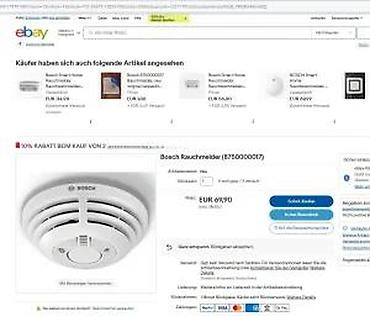 Oprema i sredstva za zaštitu: Bosch detektor dima (model prikazan na fotografijama) - Optički — 8