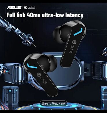 Qulaqcıqlar: Simsiz (Bluetooth) Qulaqcıqlar, Asus, rəng - Qara