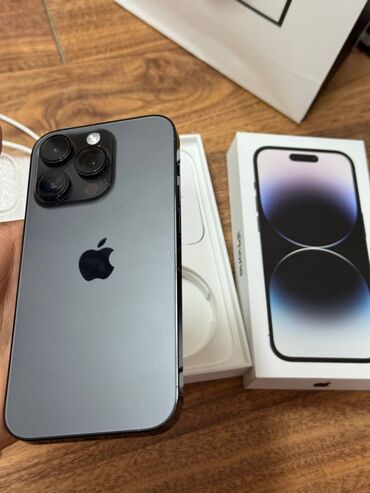 мобильные телефоны ми: IPhone 14 Pro, 128 ГБ, Space Gray, Коробка