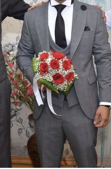 Kostyumlar: Kostyum, Demisezon, Zara, XL, rəng - Boz — 5