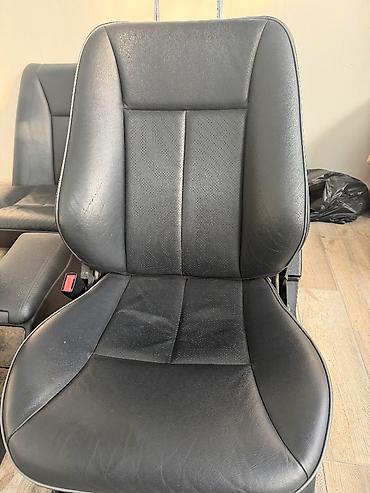 Сиденья: Продается на w210 салон черная кожа электро сидения дверные карты — 3