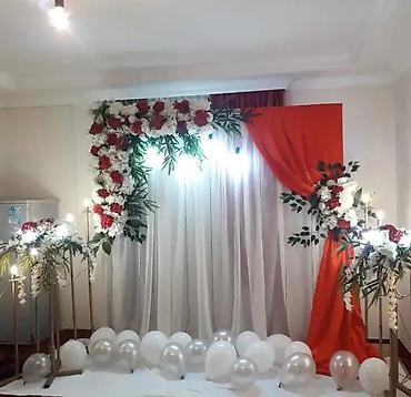 Dekorlar və bəzəklər: Tədbir dekoru və bəzək icarəsi - Dairəvi metal arka kompozisiyası — 11