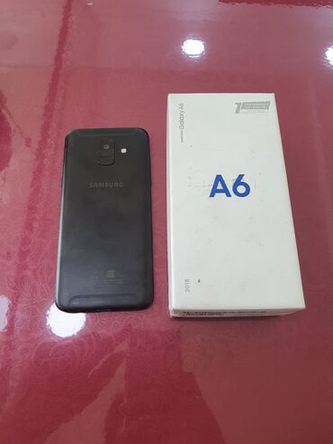 бу телефоны в ош: Samsung Galaxy A6, Б/у, цвет - Черный, 2 SIM