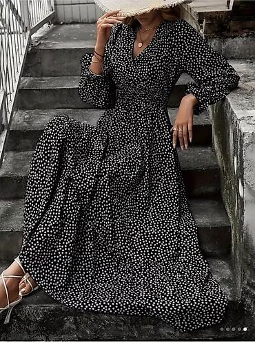 Повседневное платье, Осень-весна, Длинная модель, L, XL, 2XL at lalafo.kg Повседневное платье, Осень-весна, Длинная модель, L, XL, 2XL