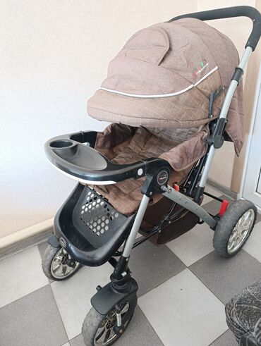 Коляски: Коляска, цвет - Коричневый, Б/у — 9