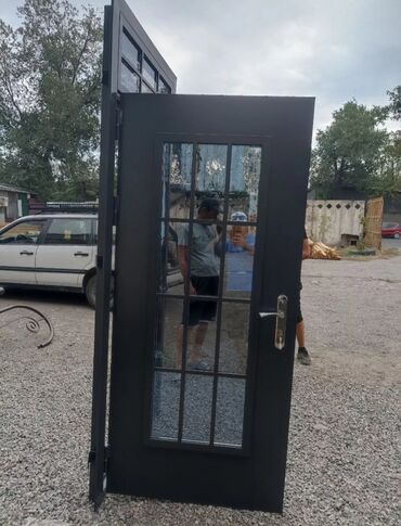 Двери для домов и квартир: Двери для домов и квартир, Металл, Двустворчатая, цвет - Серый — 3