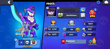 Digər oyun və konsollar: Brawl Stars hesabıdır. Hesabda bir çox kostyumlar və xarakterlər
