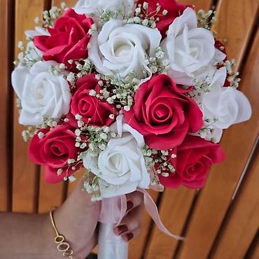Ostali kućni dekor: Ručni buketi ruža – dekorativni i svečani aranžmani - Elegantni — 4