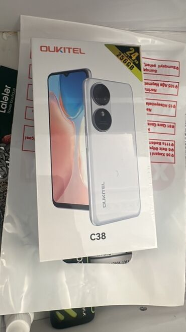 сотовый телефон fly ezzy 9: Oukitel C38 modeli, 256 GB daxili yaddaşa və 24 GB operativ yaddaşa