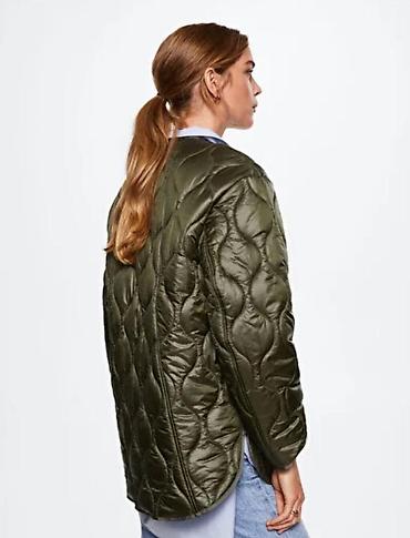 Üst geyimi: Qadınlar üçün quilted kürkcə/palto – zeytun-yaşıl rəngdə - Model — 4
