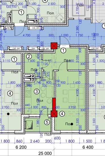 Продажа квартир: 1 комната, 40 м², Элитка, 8 этаж, ПСО (под самоотделку)