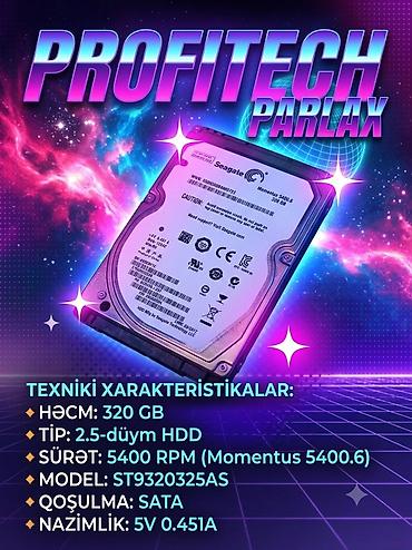 toshiba hard disk: Seagate Momentus 5400.6 320 GB noutbuk sərt diski. Endirim var Əsas — 1