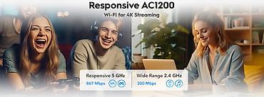 Modemlər və şəbəkə avadanlıqları: AC1200 Gigabit Mesh Wi‑Fi Router – WR1300 3.0 Xüsusiyyətlər: - — 2