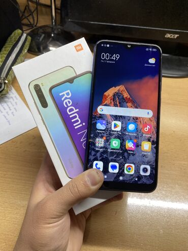 Redmi: Redmi, Redmi Note 8, Б/у, 64 ГБ, цвет - Синий, 1 SIM, 2 SIM