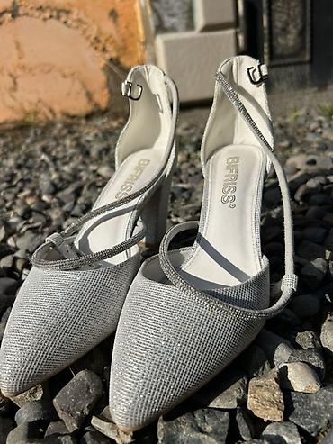 Tuflilər: Brend: Bifriss Model: Qlitterli qadın ayaqqabısı - Rəng: Gümüşü - Üst — 1
