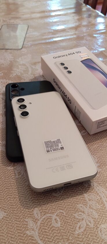 Samsung: Samsung Galaxy A54 5G, 128 GB, rəng - Ağ, Zəmanət, Sensor, Barmaq izi