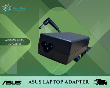 komputer adapter: Asus 19V 3.42A 65W noutbuklar üçün adapterlər. Orgional: 60Azn 19V