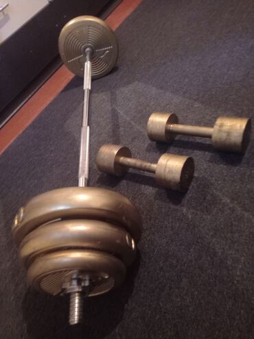 Ştanqlar və ştanq diskləri: Ştanq, Çəki: 40 kq, Yeni — 10