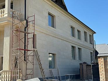 Фасадные плиты Сары-Таш (Травертин): Сарыташ, Гранит, Мрамор, Ассаламу алейкум достор Сарыташ 1/2 Слой — 12