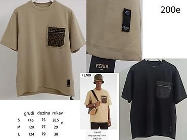 Majice: Men's T-shirt Fendi, bоја - Crna — 3