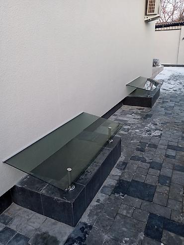 Обшивка лестниц: Перила и ограждения из каленного стекла. перила из стекла, любой — 16