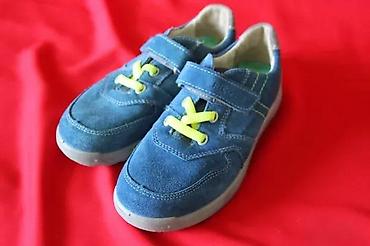 Patike: MUŠKE PLAVE DEČIJE PATIKE, KOŽA, BROJ 32 EU | Kvalitetne nove muške — 5