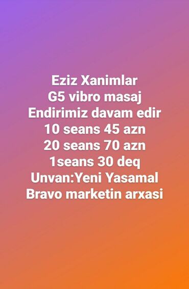 qazax v Azərbaycan | XALÇALAR: Salam Eziz xanimlar G5 vibro masaj xideti ile qullugunuzdayiq. 10
