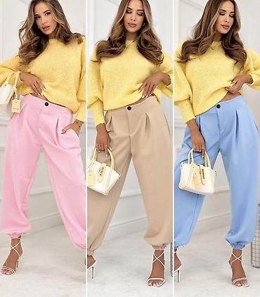 Pantalone: 🔥Ženske pantalone sa faltama i elastičnim završetkom
✅2200 din — 1