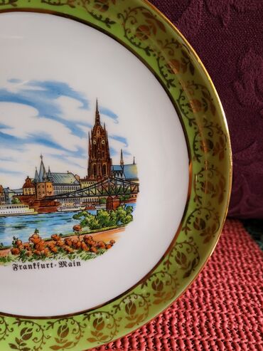 Slike i ramovi: Tanjir nov za zid,vintaz Frankfurt. Porcelanski nov tanjir za — 6