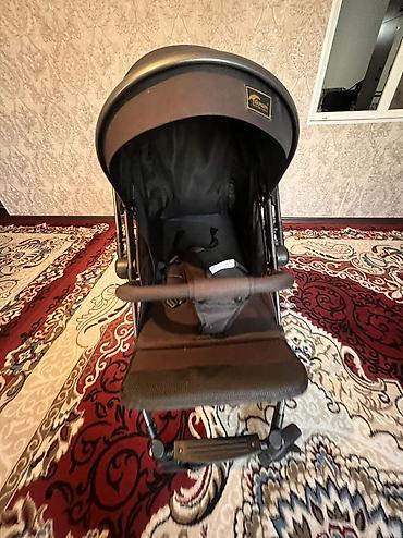 Коляски: Коляска, цвет - Черный, Б/у — 6