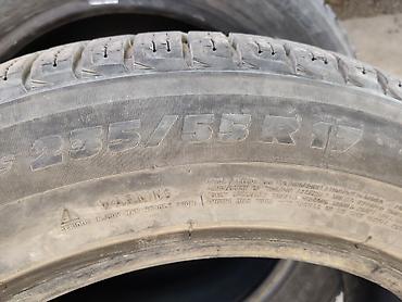 crv 2: Шины 235 / 55 / R 17, Зима, Б/у, Комплект, Легковые, Michelin — 3