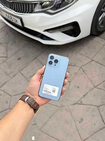 IPhone 13 Pro, Б/у, 256 ГБ, Sierra Blue, Зарядное устройство, Защитное стекло, Чехол, В рассрочку, 88 %
