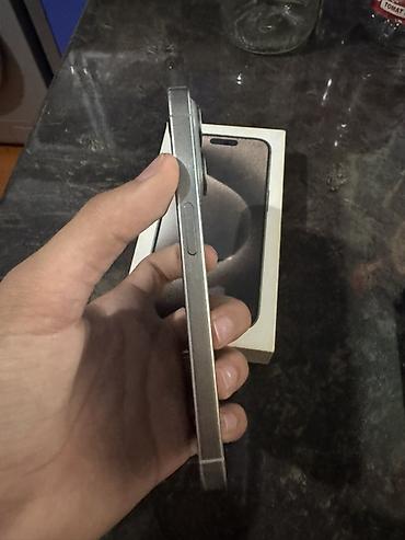 2ci el soyuducu: IPhone 15 Pro, 128 GB, Natural Titanium, Face ID — 2