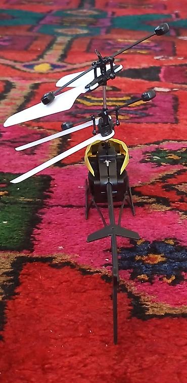 ucan teyyare oyuncaq: Uzaqdan idarə olunan mini helikopter – sarı-gövdəli, ikiqat koaksial — 4