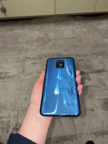 Xiaomi Redmi Note 9S, 128 ГБ, цвет - Голубой, 
 Кнопочный, Сенсорный, Отпечаток пальца
