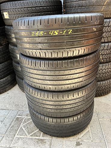 Шины 215 / 45 / R 17, Лето, Б/у, Комплект, Германия, Continental