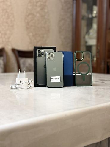 Apple iPhone: IPhone 11 Pro, Новый, 256 ГБ, Зеленый, Зарядное устройство, Чехол, Кабель, 83 % — 2