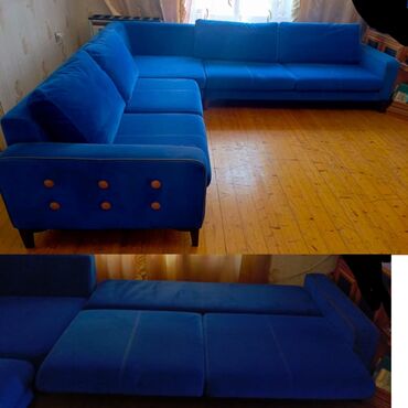 Divanlar: Künc divan, İşlənmiş, Açılan, Bazasız