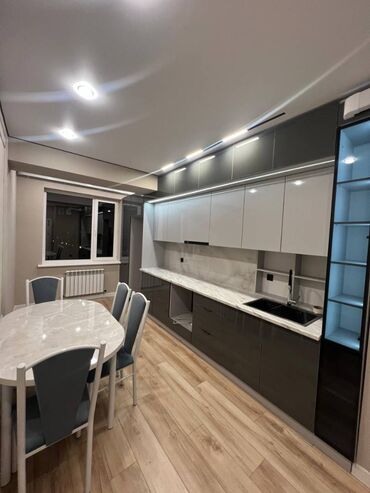 квартира берилет салиева алматинка: 2 комнаты, 85 м², Элитка, 8 этаж, Дизайнерский ремонт