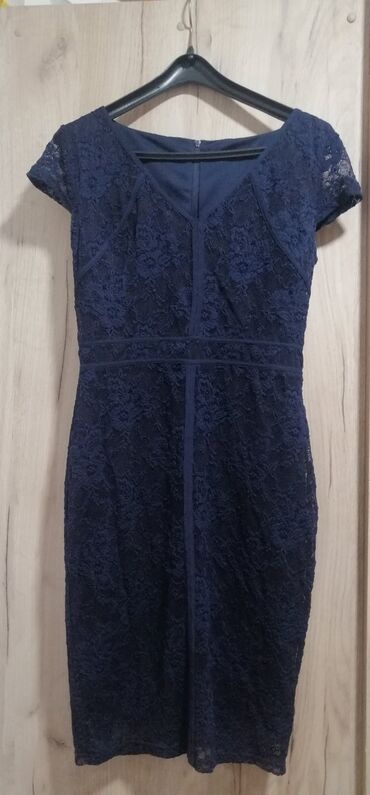 orsay haljina: M (EU 38), bоја - Tamnoplava, Večernji, maturski, Kratkih rukava