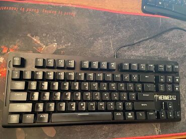 купить бу клавиатуру: Механическая клавиатура Hermes E2 на черных свитчах в идеальном