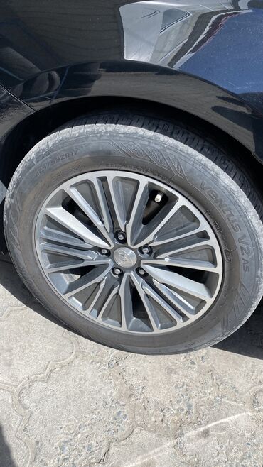 Диски: Литые Диски R 17 Hyundai, Комплект, отверстий - 5, Б/у