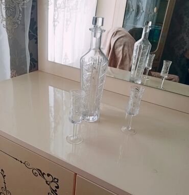 Qrafinlər və səhənglər: Rəng - Ağ, Xrustal, 2, 2 l
