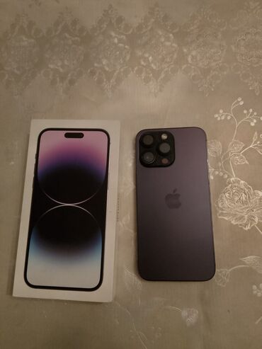 iphone nausnik qiymetleri: IPhone 14 Pro Max, 128 ГБ, Deep Purple, Face ID